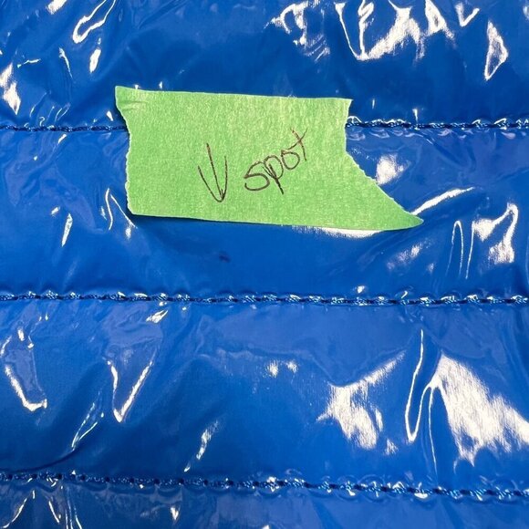 BCBGeneration Blue Quilted Puffer Hobo Bag 2 in 1 Chain Strap Shoulder Bag - Picture 11 of 11